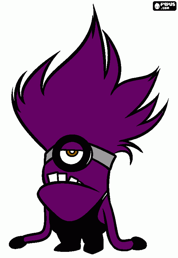 minion  malo para colorear