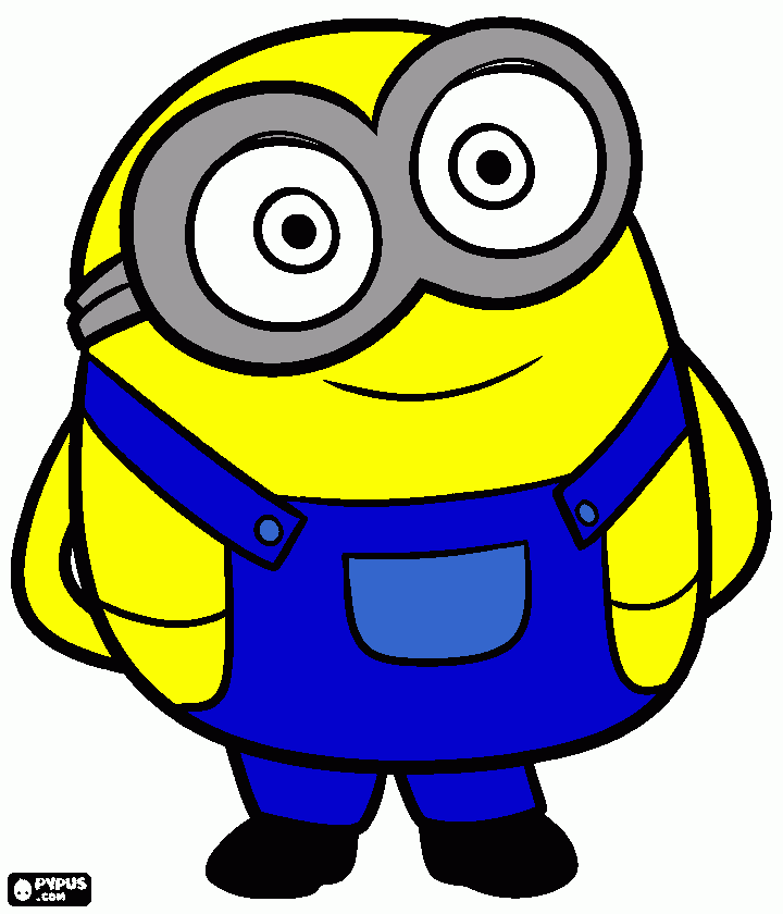 minion para mi mau  para colorear