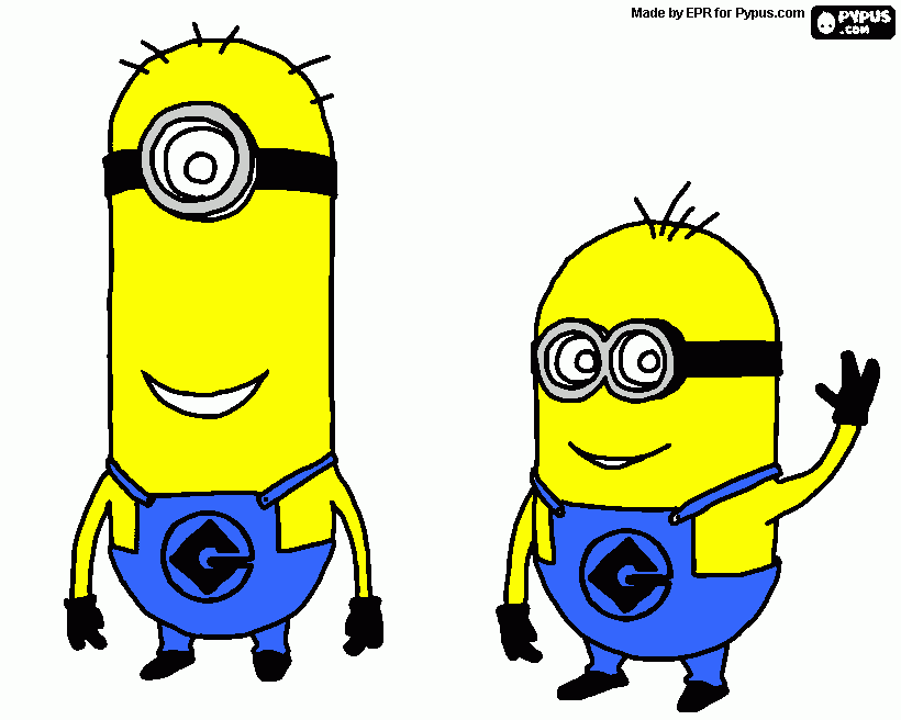 minions raros. para colorear