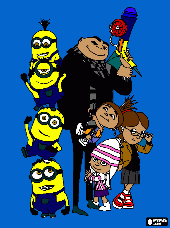 minios 3 para colorear