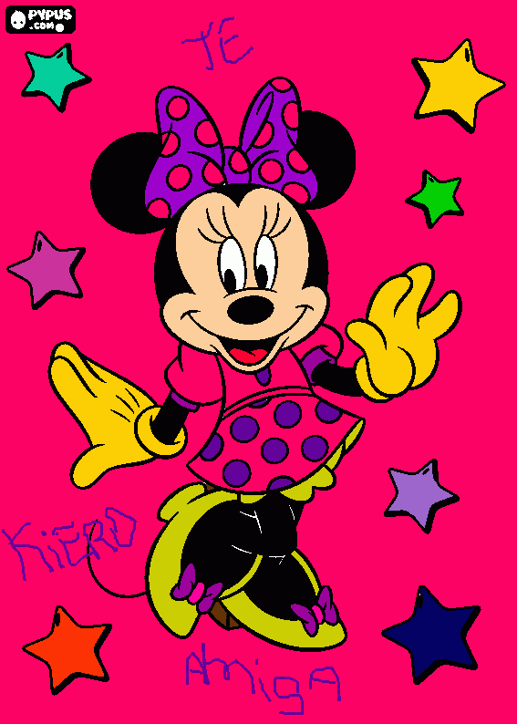 Minni Mouse para colorear