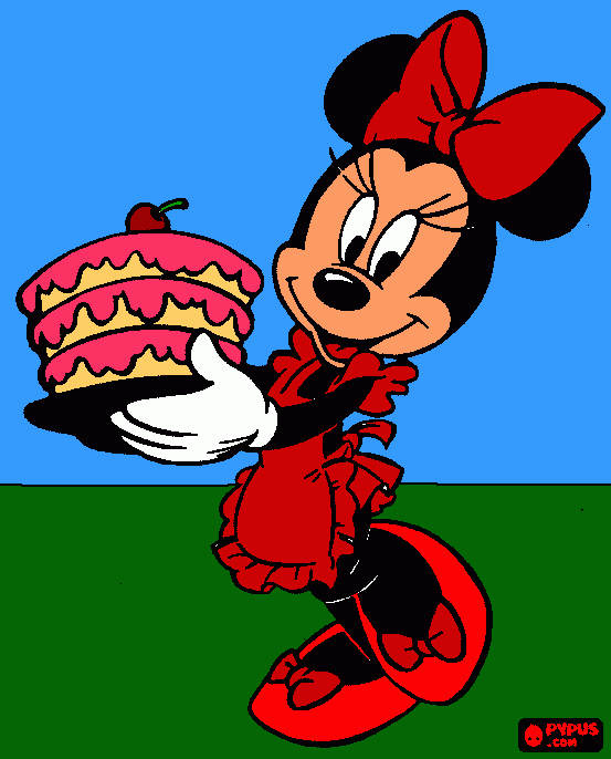 minnie and you para colorear