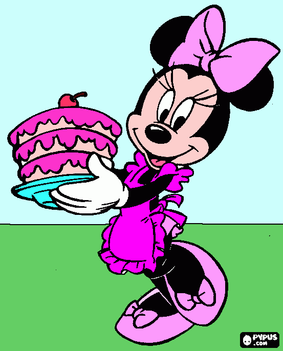 minnie moue para colorear
