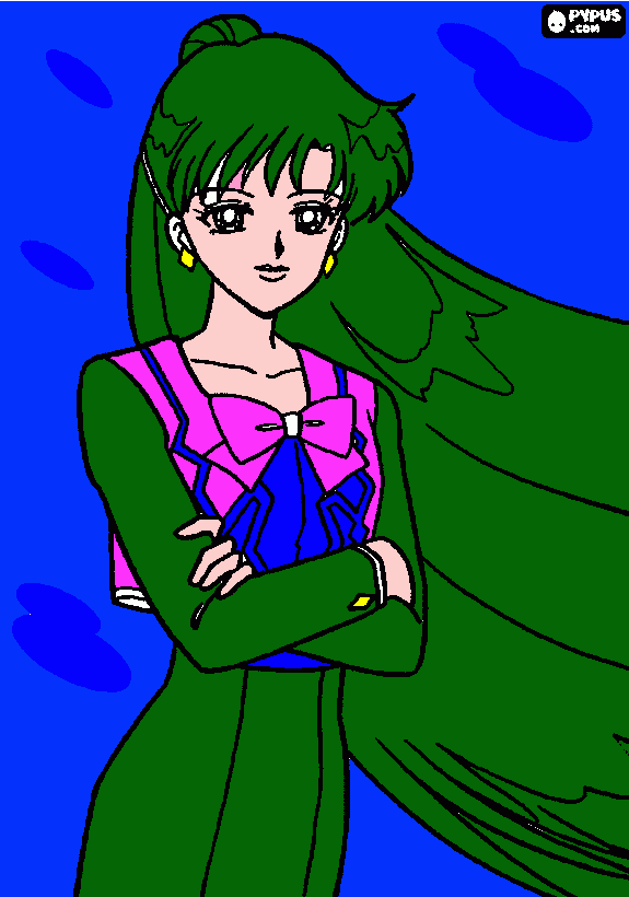 mira esta es una de las sailor moon para colorear