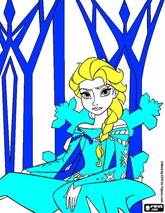 mira frozen para colorear