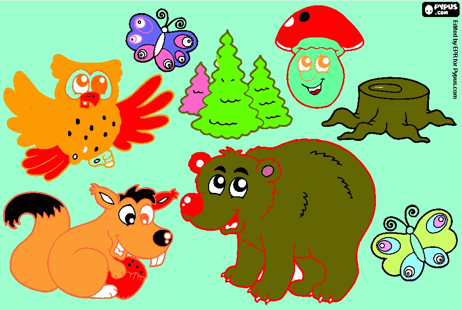 mis animales favoritos para colorear