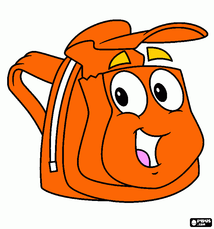 mochila de rescate para colorear