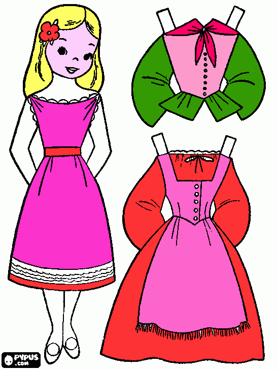 monita para colorear