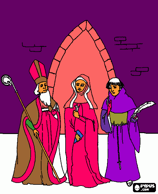 monje para colorear