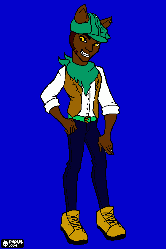 monsten high para colorear