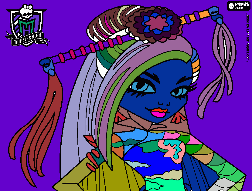 monster cami para colorear