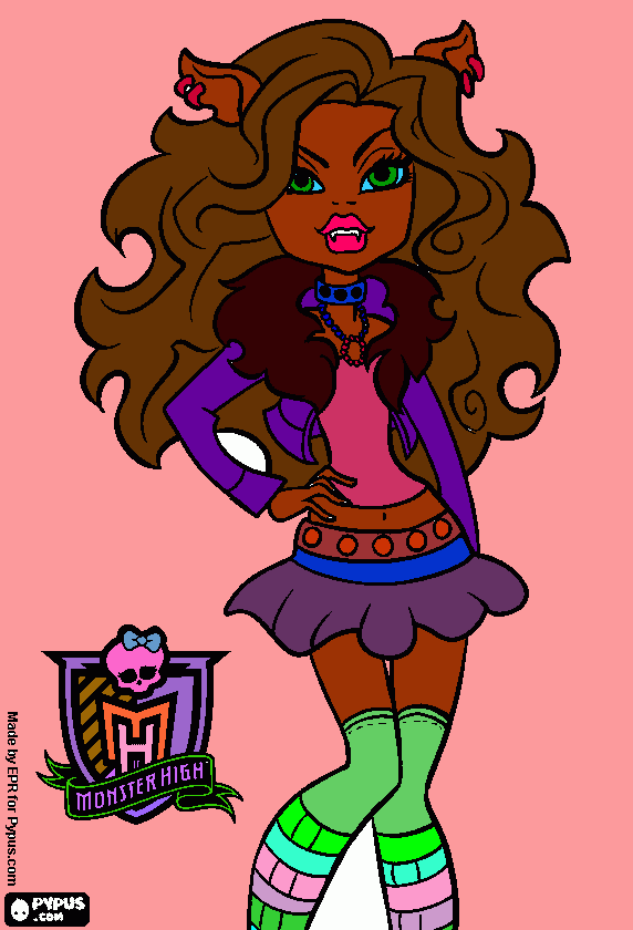 monster hai para colorear