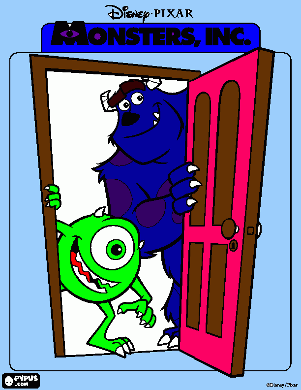 monster ing para colorear