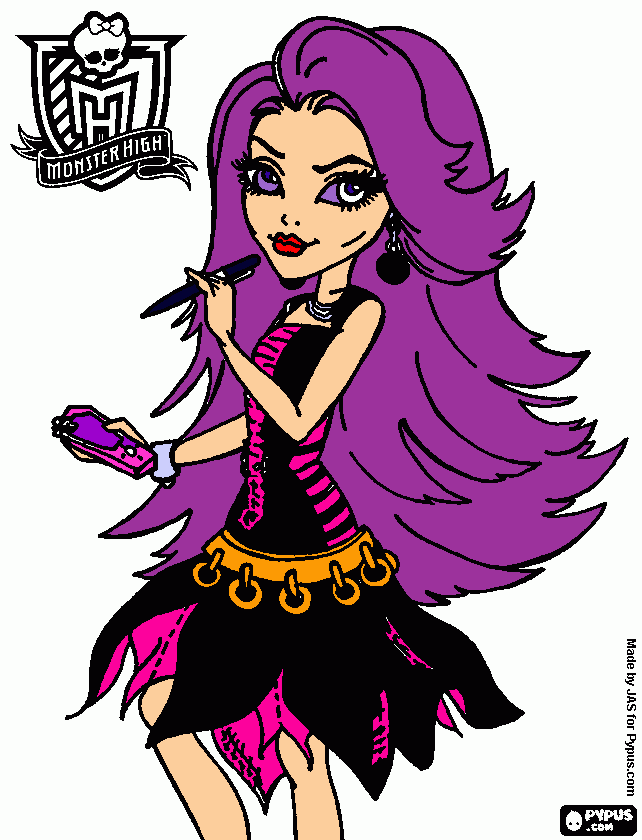 monster lila para colorear