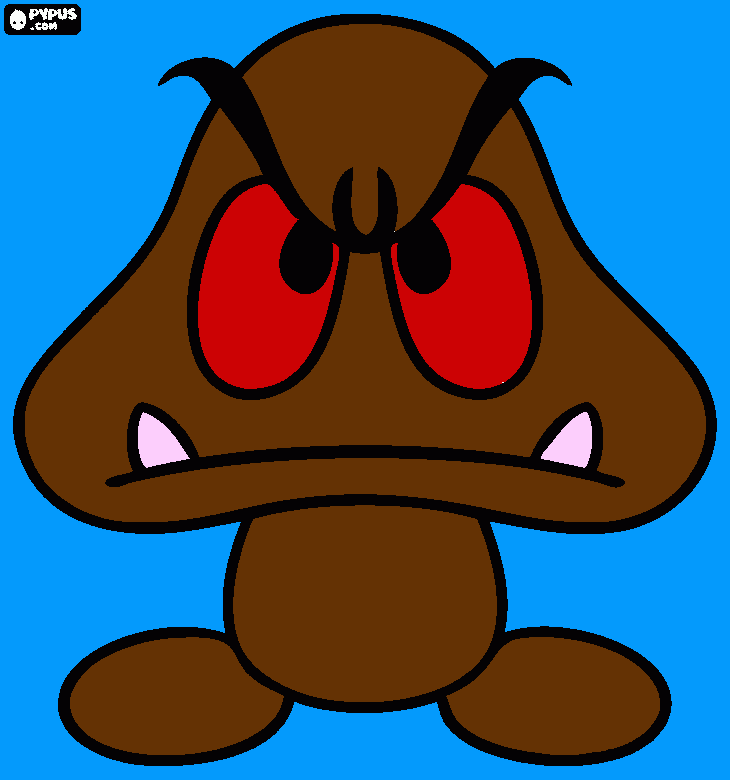 monstruo enfadado para colorear