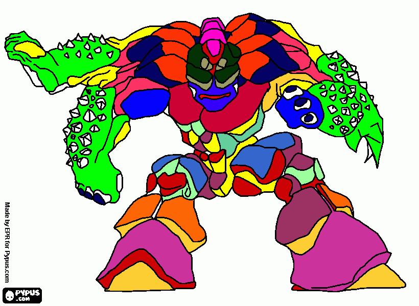 monstruo gromit para colorear