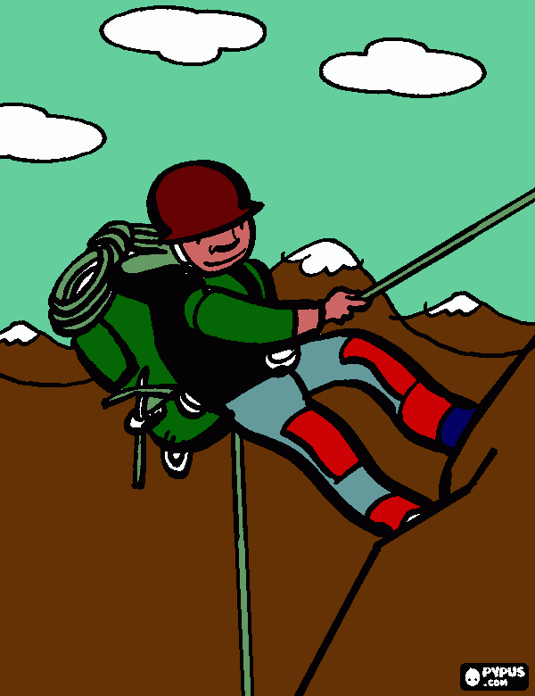 montañismo para colorear