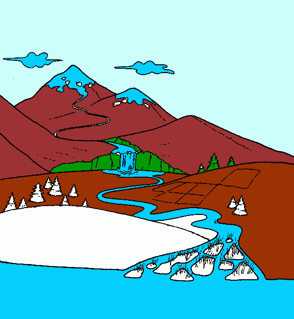 monte para colorear