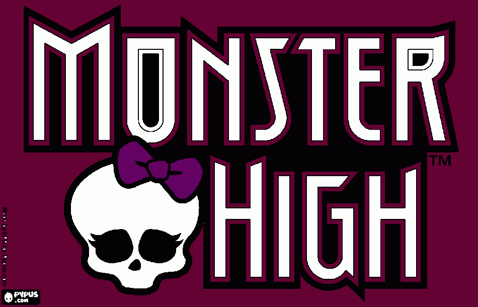 monzter high para colorear