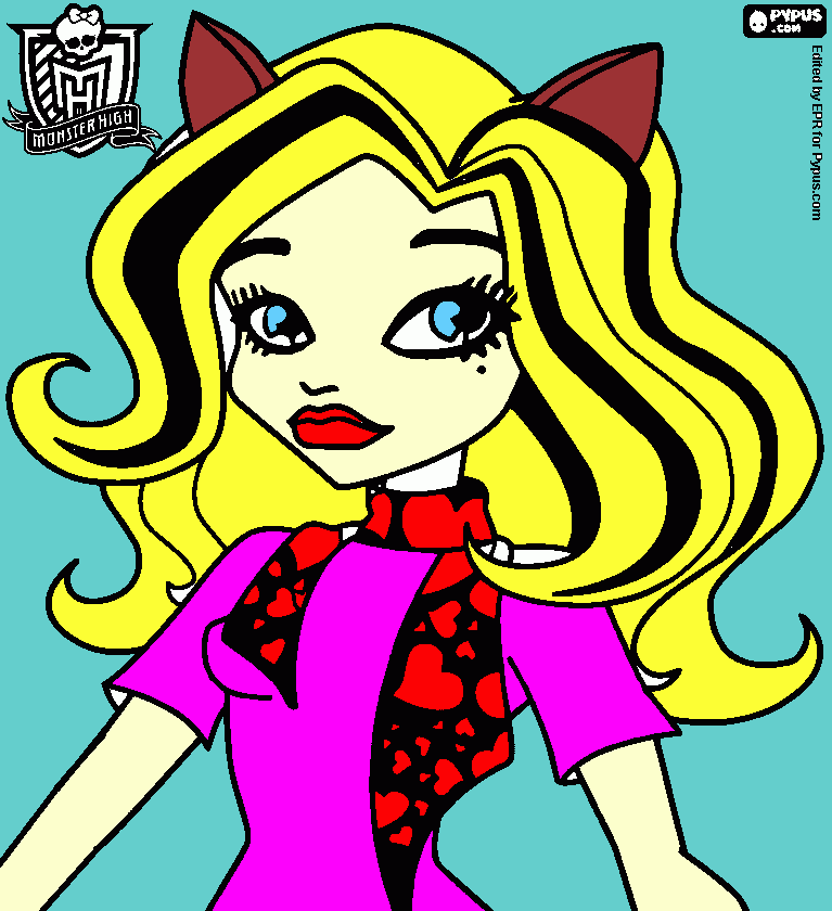 moster gai para colorear