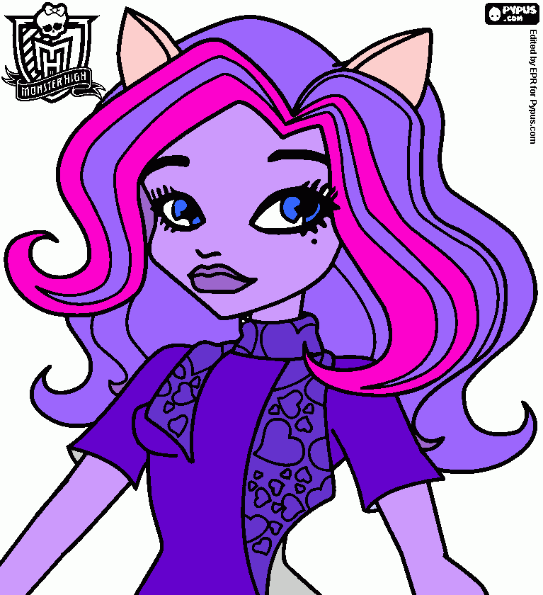 moster high catrne para colorear