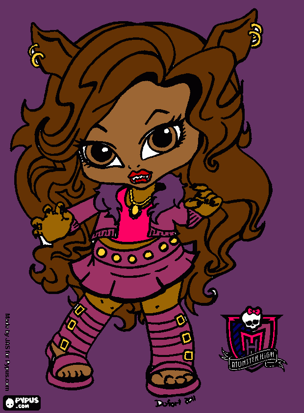 mostergh  beibi moster croe para colorear