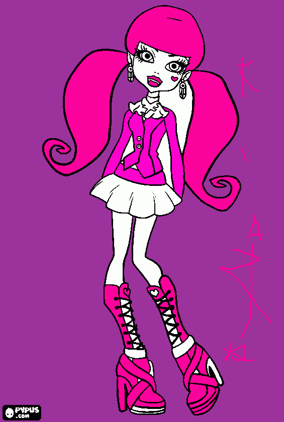 MOSTERS HINGH para colorear