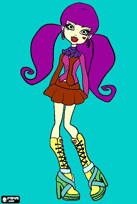 moterga hi para colorear