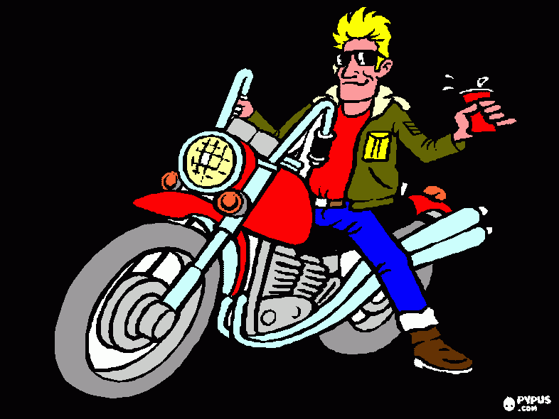 moto camiseta para colorear