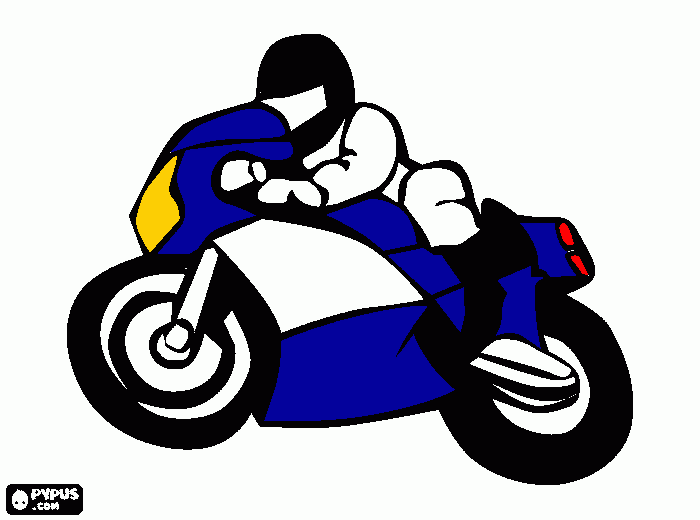 moto delivery para colorear