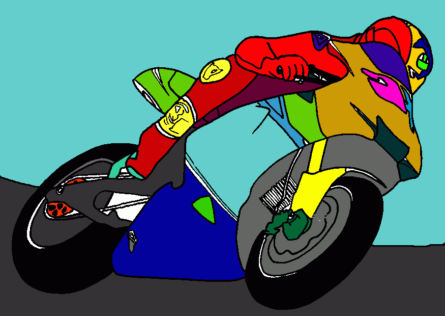 MOTO GP para colorear