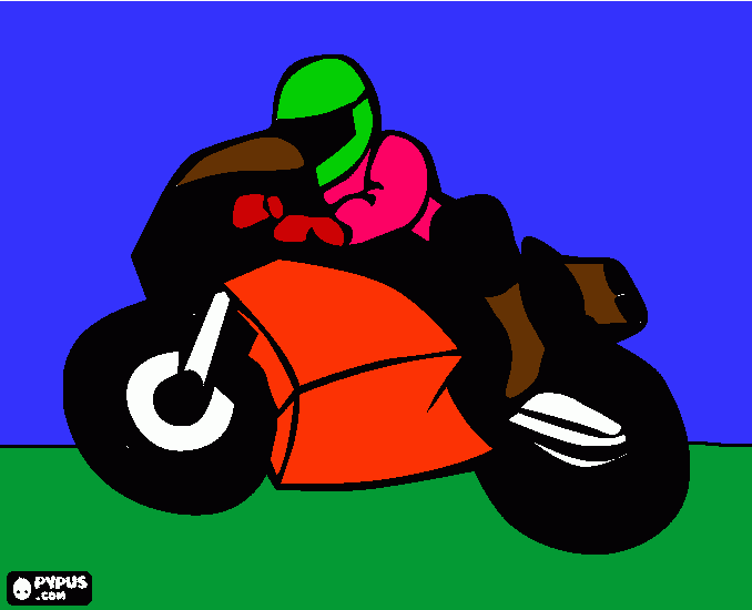 motos preciadas para colorear