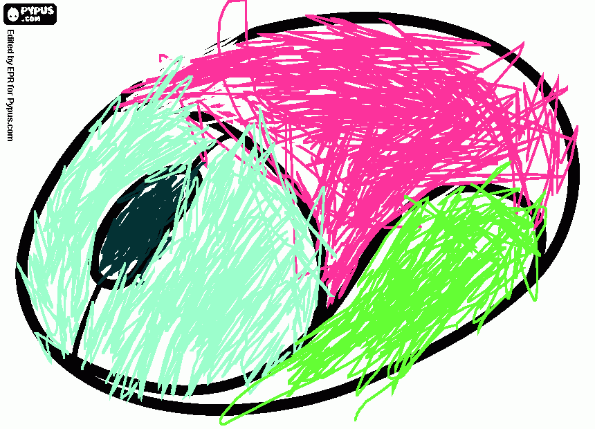 mouse colerado para colorear