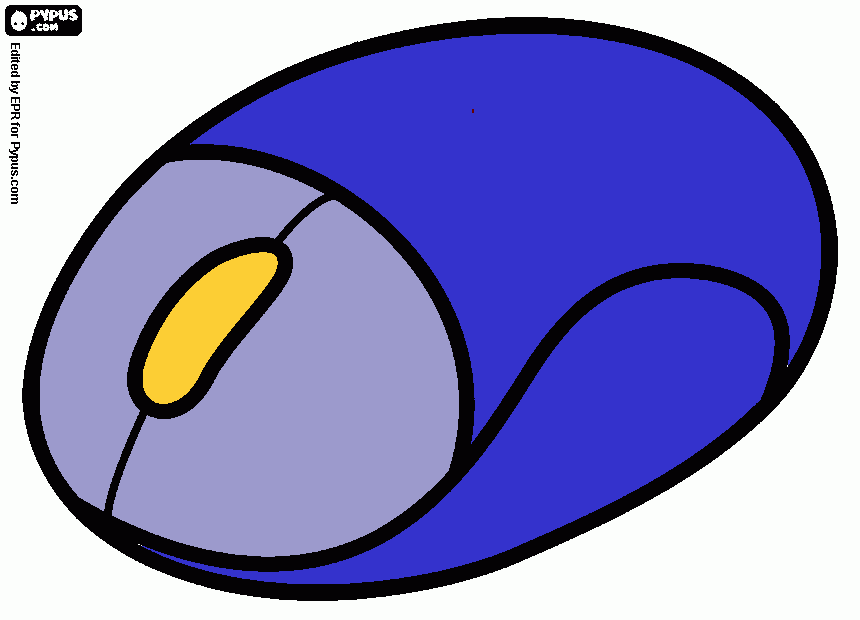 Mouse inalambrico para colorear