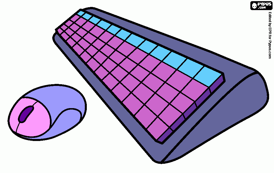 Mouse y Teclado para colorear