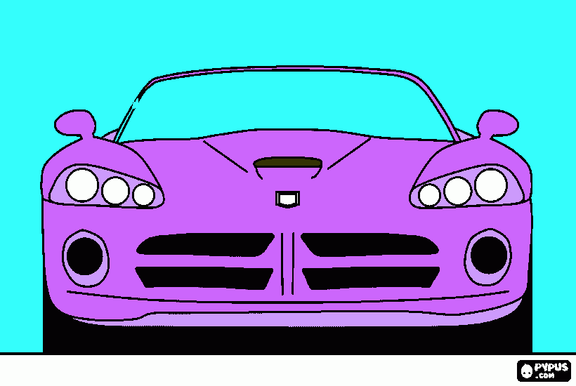 mustang gt para colorear