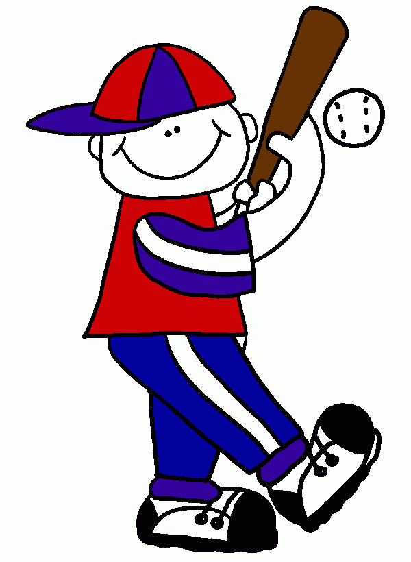 muñeco de baseball para colorear