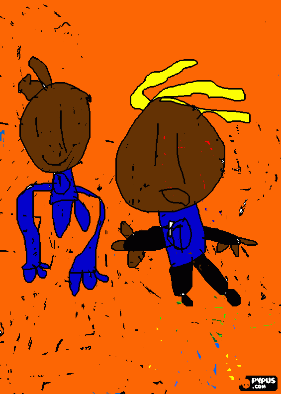 Muñecos de arena para colorear