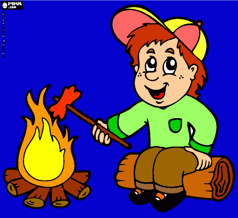 muñequito para colorear