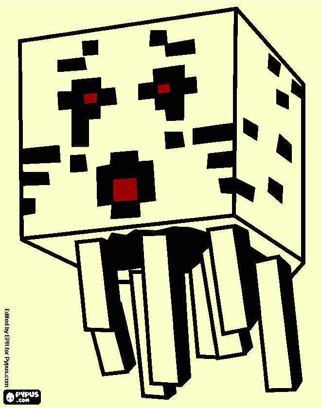 My ghast para colorear