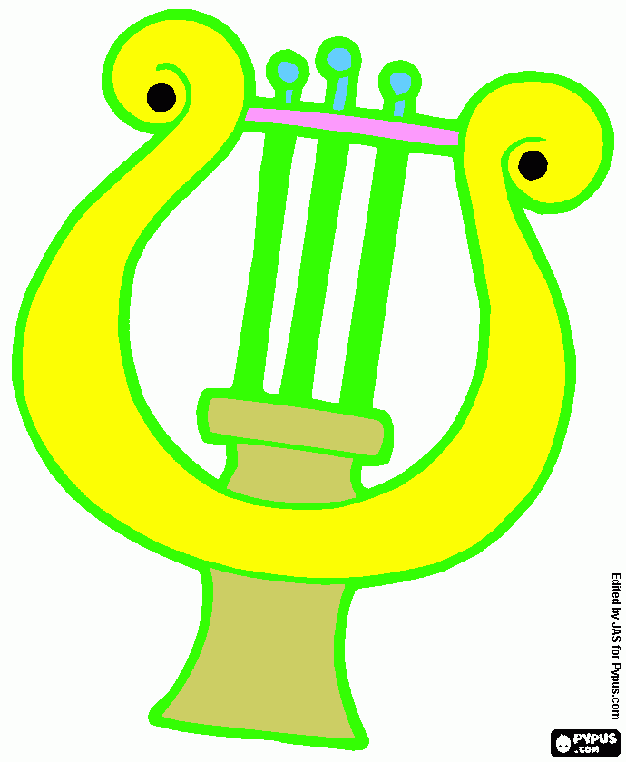 Música trabajo en clase para colorear