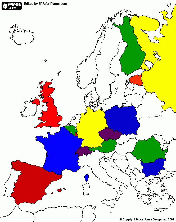nacionalidades para colorear