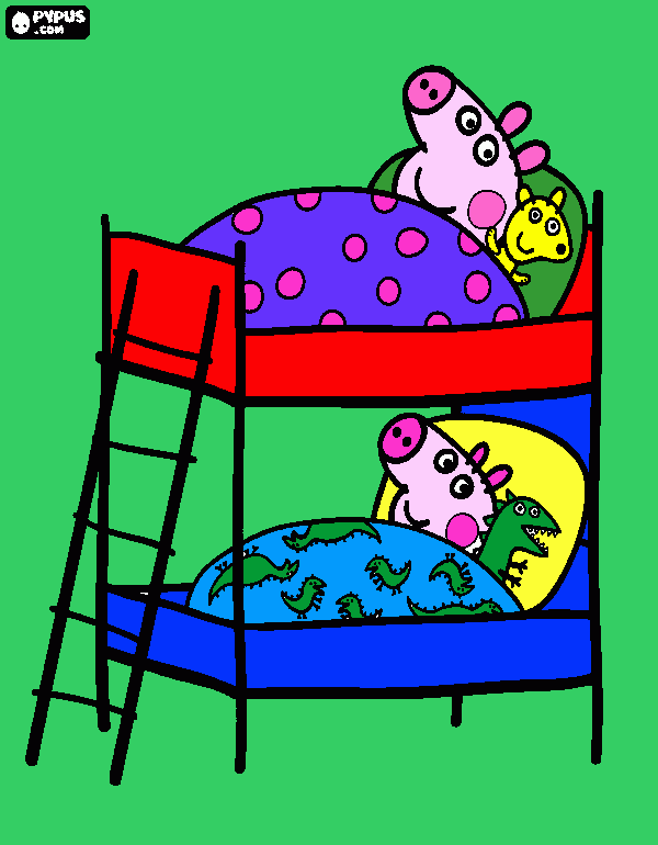 Nano y Pau para colorear