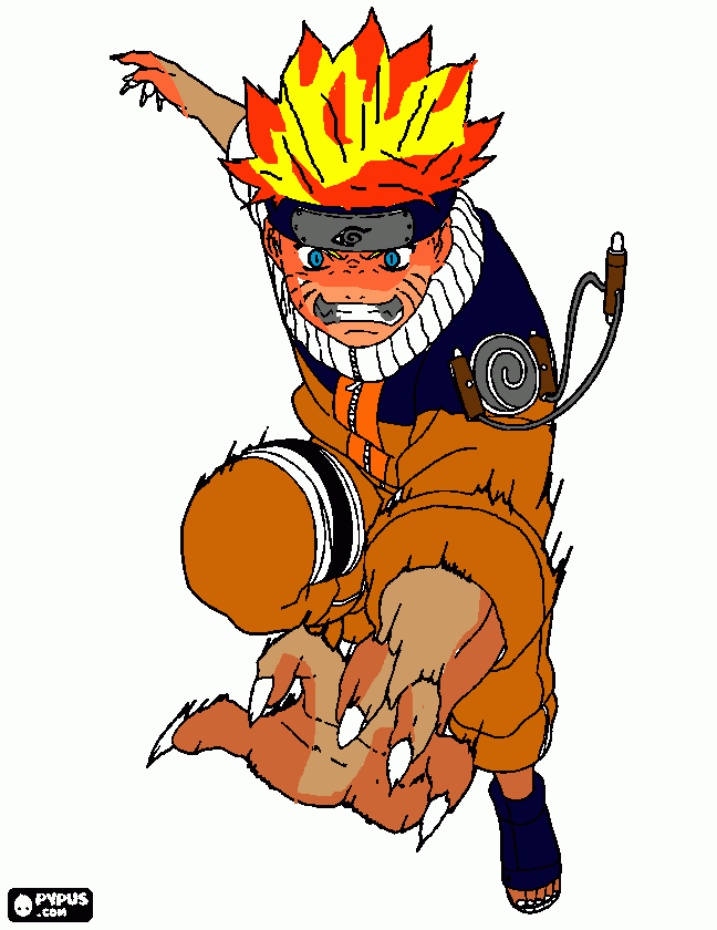 NarutoMakio para colorear