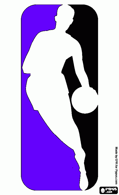 NBA etiqueta para colorear