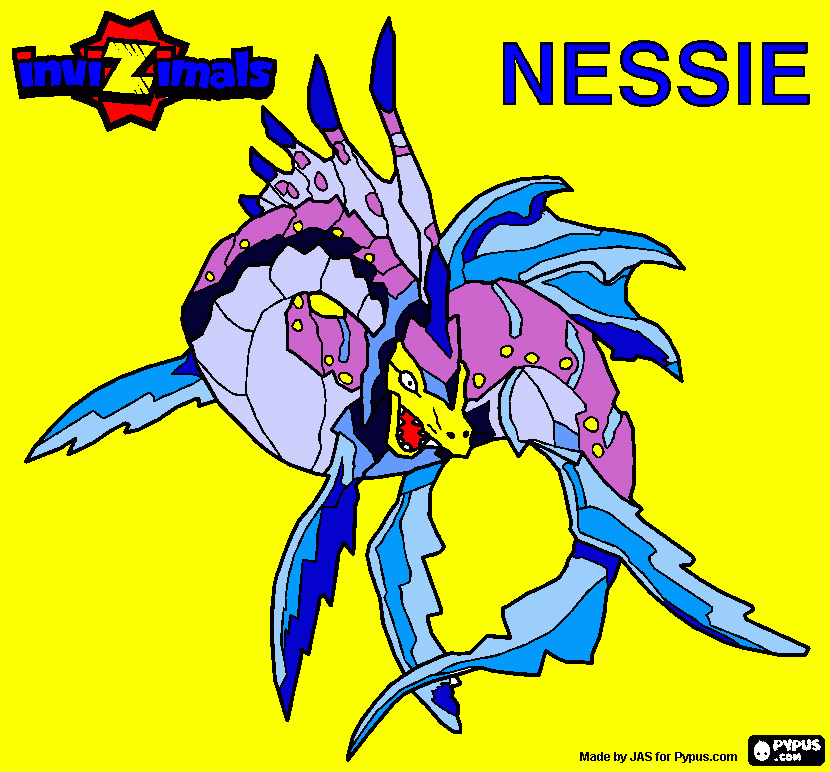 nessie para colorear
