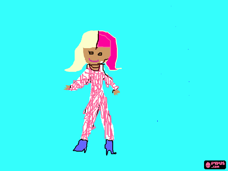 nicki minaj super bass para colorear