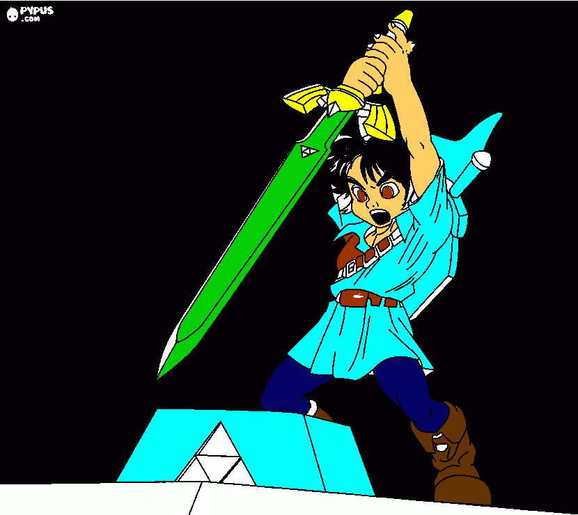 nicolas y la espada legendaria para colorear