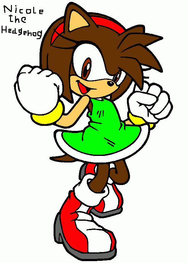 nicole the hedgehog para colorear