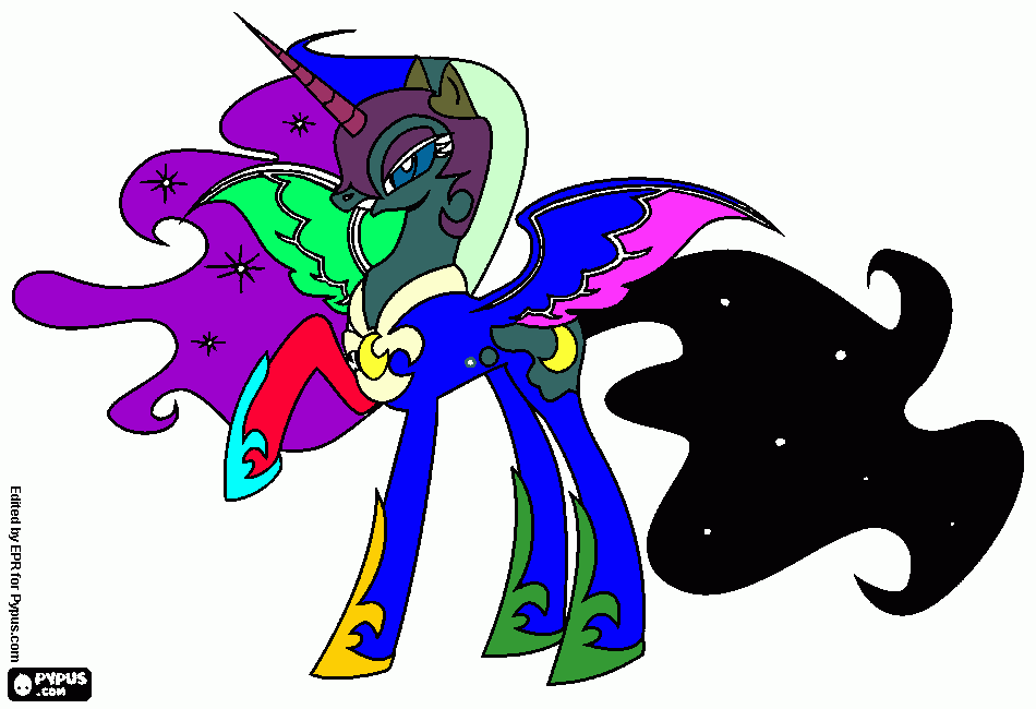 Nightmare Moon para colorear